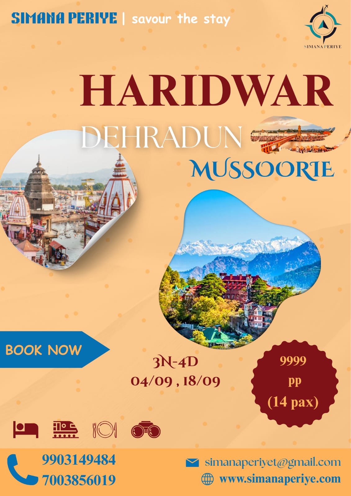 Haridwar · Dehradun · Mussoorie
