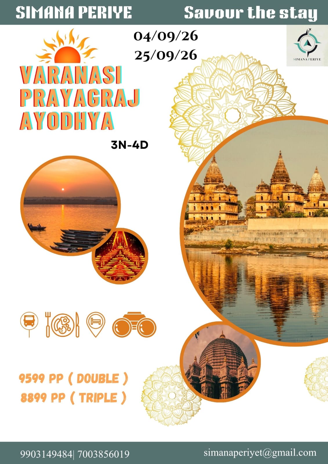 Varanasi · Prayagraj · Ayodhya